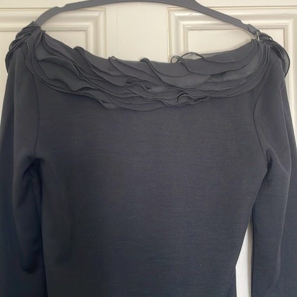 NWT Ann Taylor Melange Ruffle Neck Dress - Picture 7 of 8